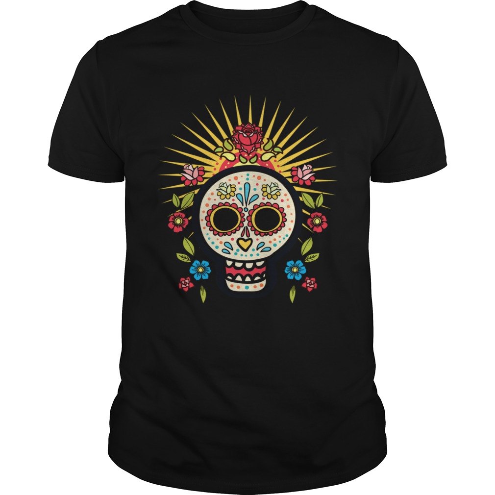 Dia De Los Muertos Day Of The Dead Sugar Skull Flower  Unisex