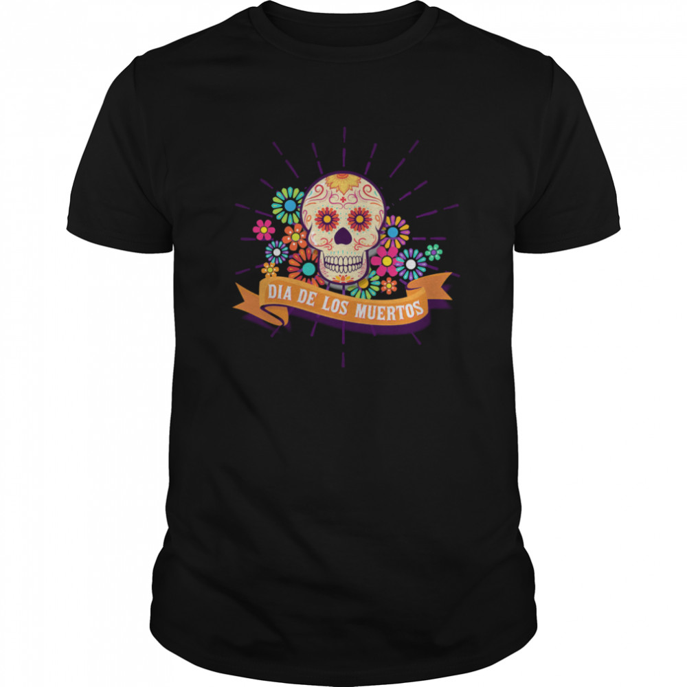 Dia De Los Muertos Day Of The Dead Sugar Skull  Classic Men's T-shirt