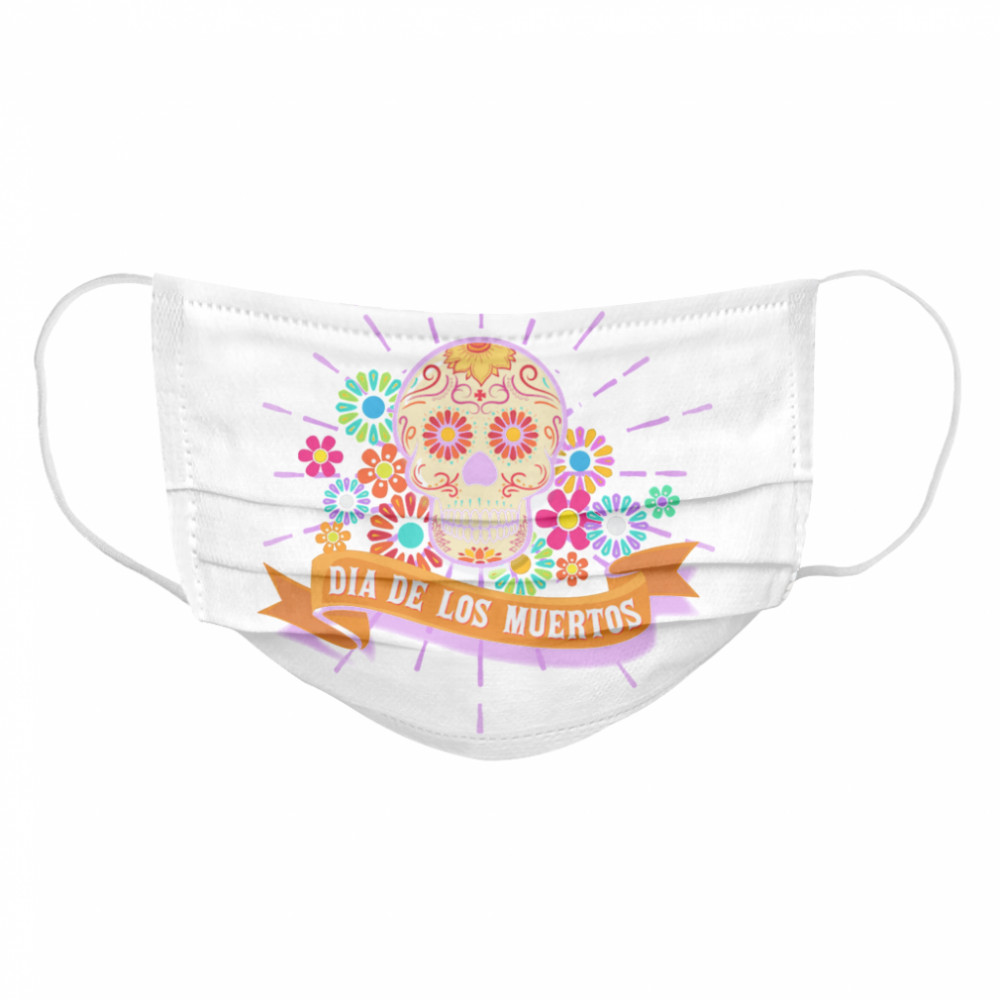 Dia De Los Muertos Day Of The Dead Sugar Skull  Cloth Face Mask