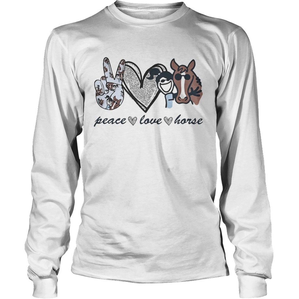 Diamond peace love horse  Long Sleeve