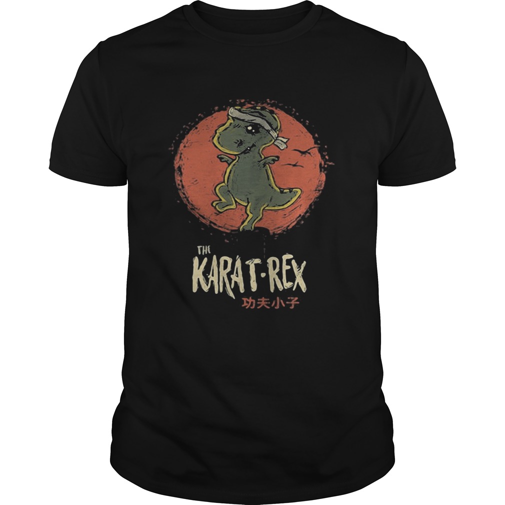 Dinosaur the karatrex japanese sunset halloween shirt