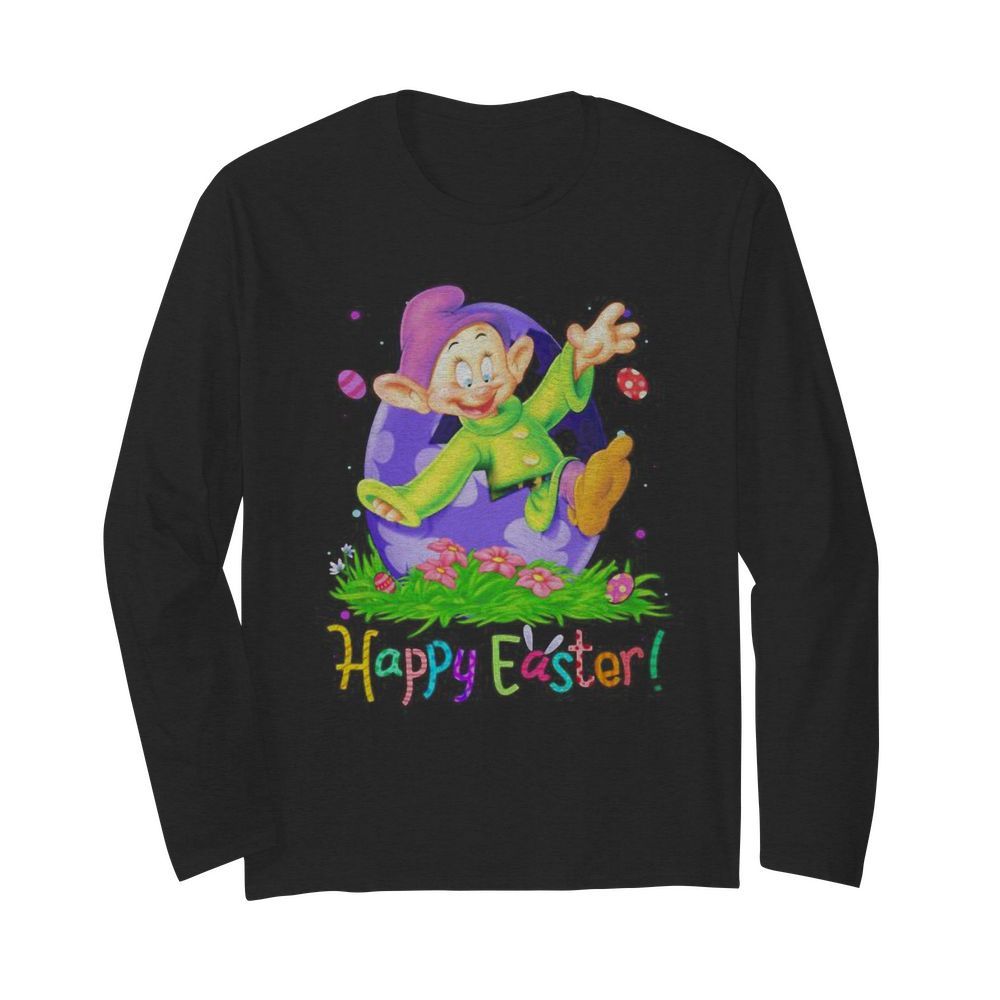 Disney dopey happy easter flower  Long Sleeved T-shirt 