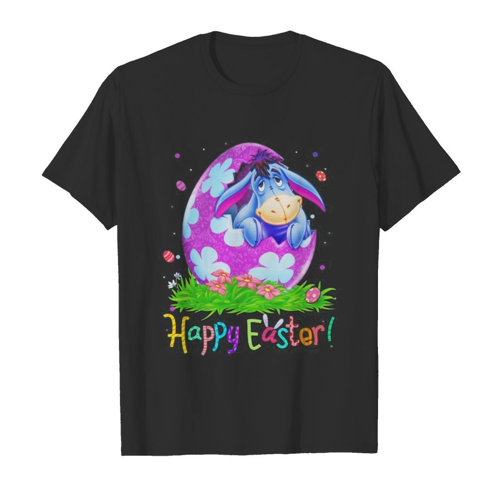 Disney eeyore donkey happy easter flowers shirt