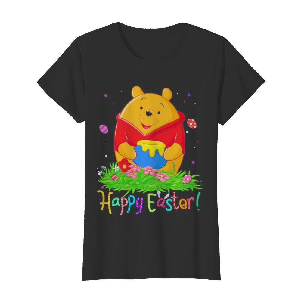 Disney pooh happy easter flower  Classic Women's T-shirt