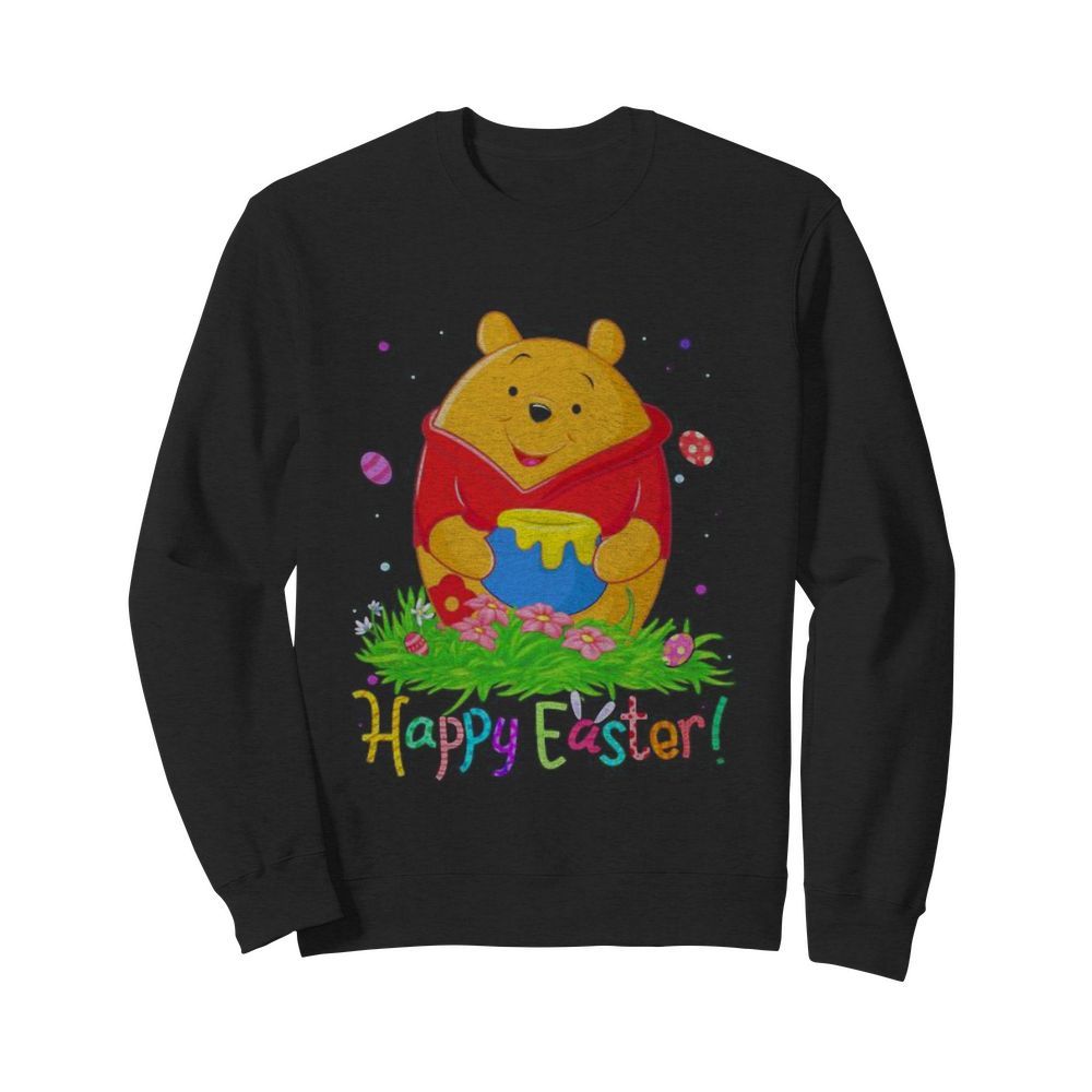 Disney pooh happy easter flower  Unisex Sweatshirt