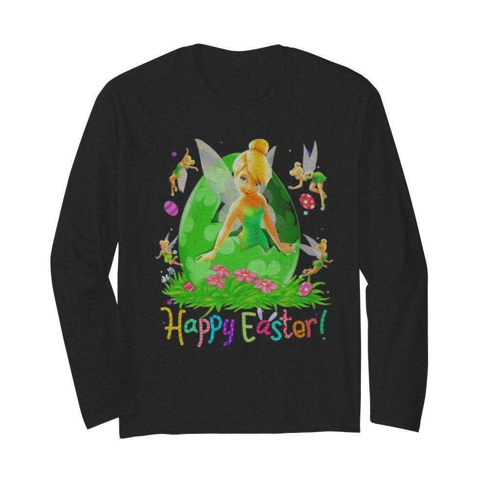 Disney tinkerbell happy easter flower  Long Sleeved T-shirt 