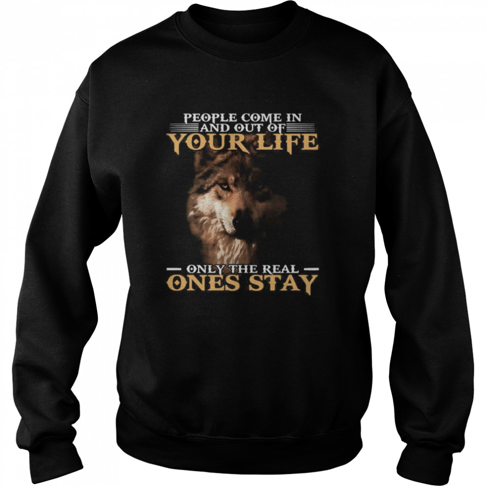 Dog People Come In And Out Of Your Life Only The Real Ones Stay  Unisex Sweatshirt