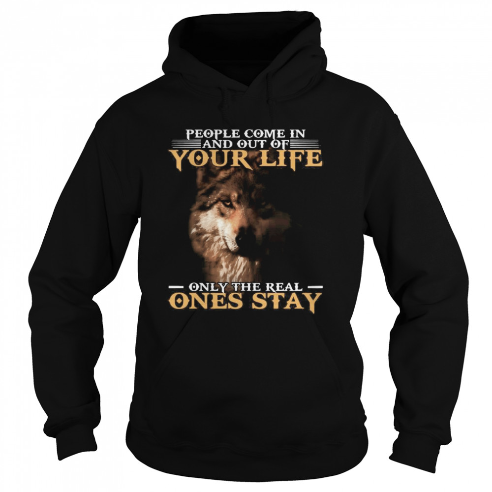 Dog People Come In And Out Of Your Life Only The Real Ones Stay  Unisex Hoodie