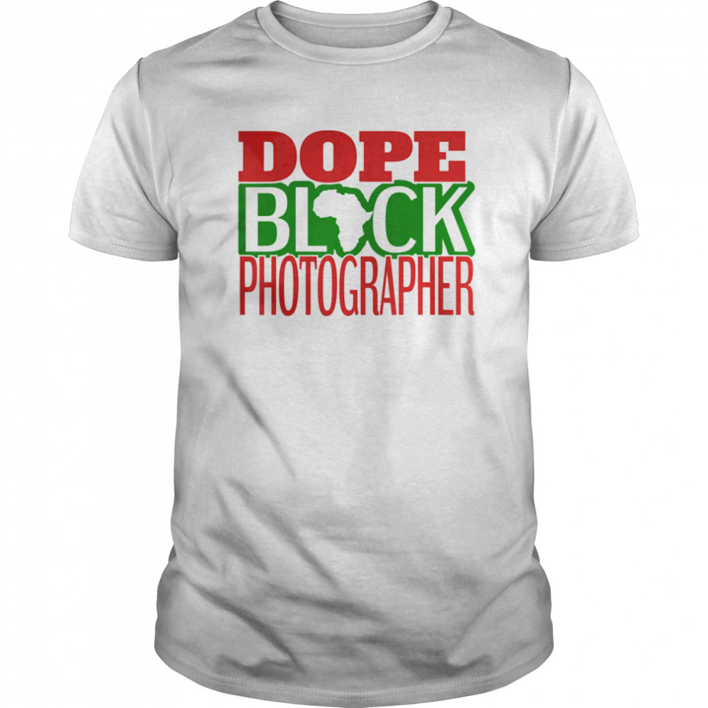 Dope Black Photographer African American Black History  Classic Men's T-shirt