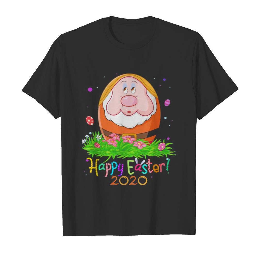 Dopey orange happy easter 2020 flowers shirt