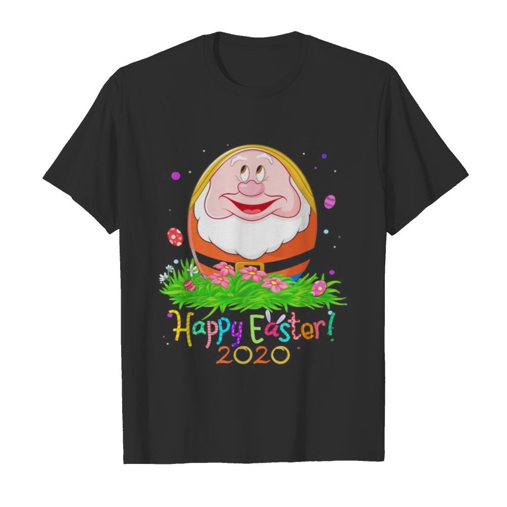 Dopey smiling happy easter 2020 flowers shirt