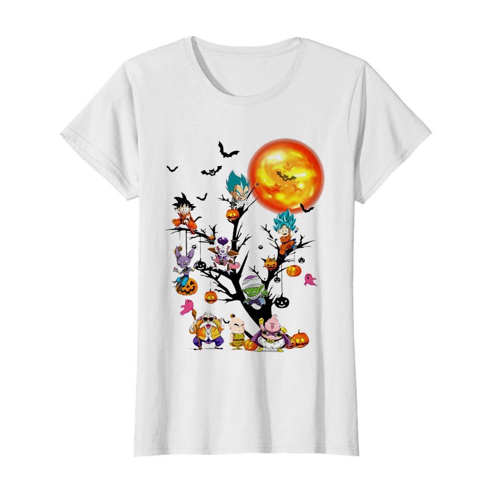 Dragon Ball Character Tree Halloween  Classic Women's T-shirt