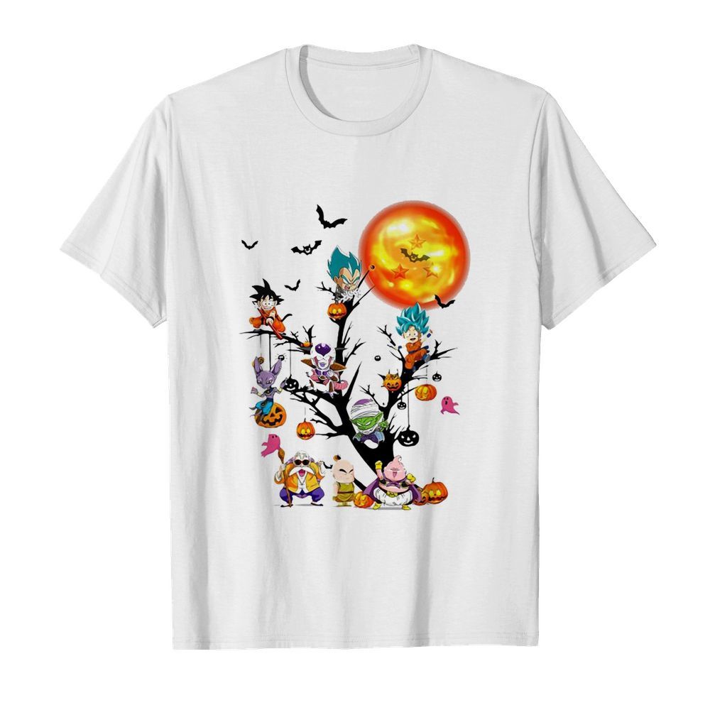 Dragon Ball Character Tree Halloween  Classic Men's T-shirt