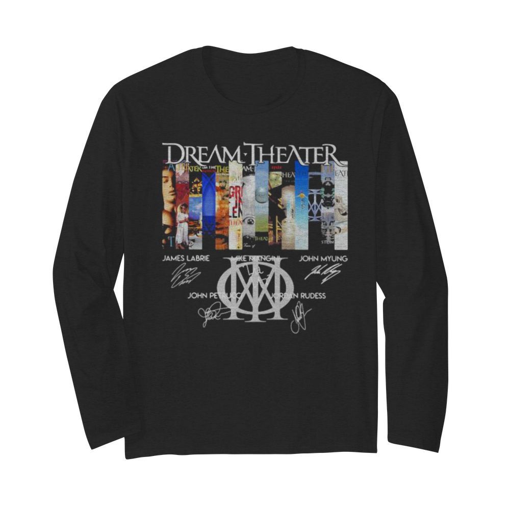 Dream theater movie poster signatures  Long Sleeved T-shirt 