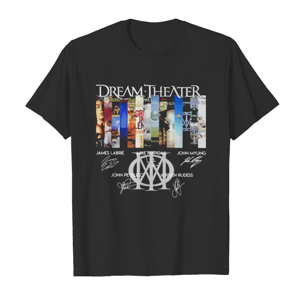 Dream theater movie poster signatures shirt