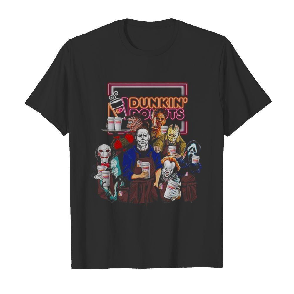 Dunkin’ Donuts Characters Horror Movies Halloween shirt