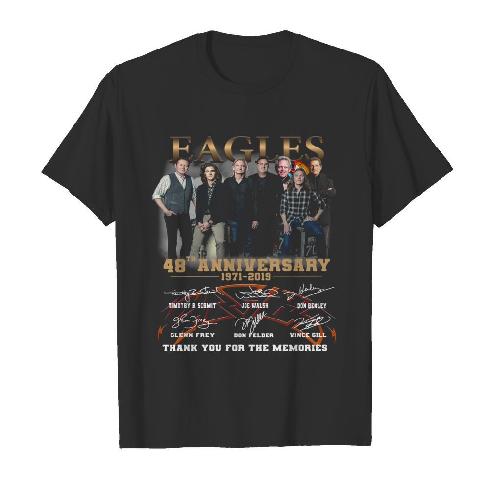 Eagles 48th Anniversary 1971-2019 Thank You for The Memories shirt