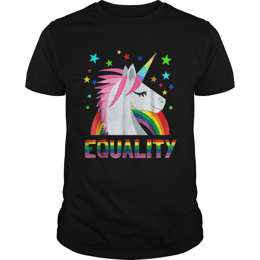 Equality Rainbow Flag Unicorn LGBT Gay Pride shirt