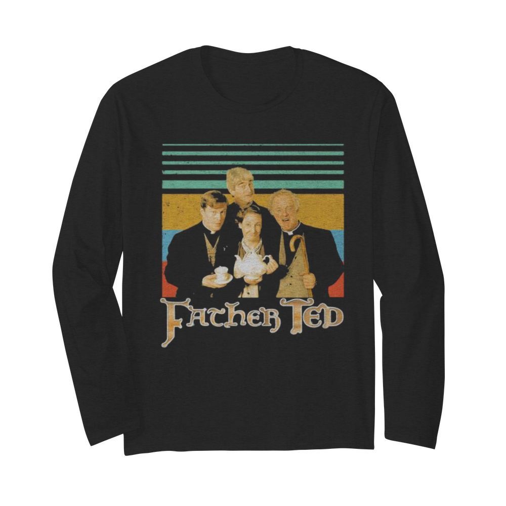 Father ted vintage retro  Long Sleeved T-shirt 