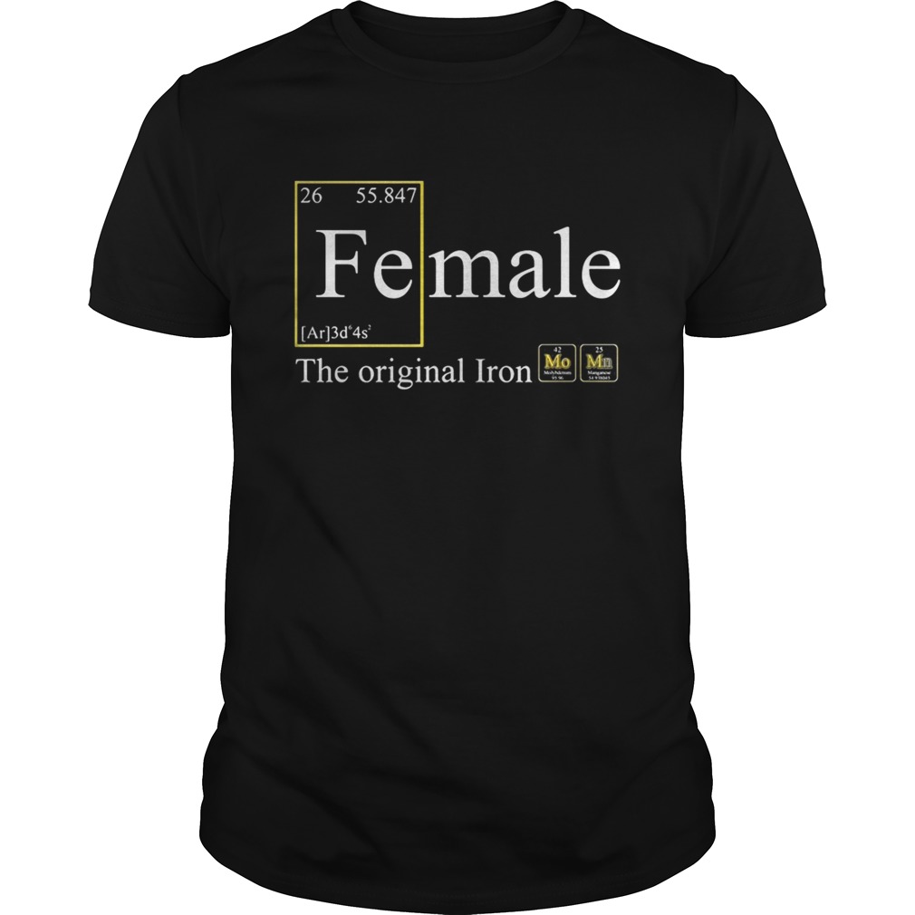 Female the original Iron Mom shirt