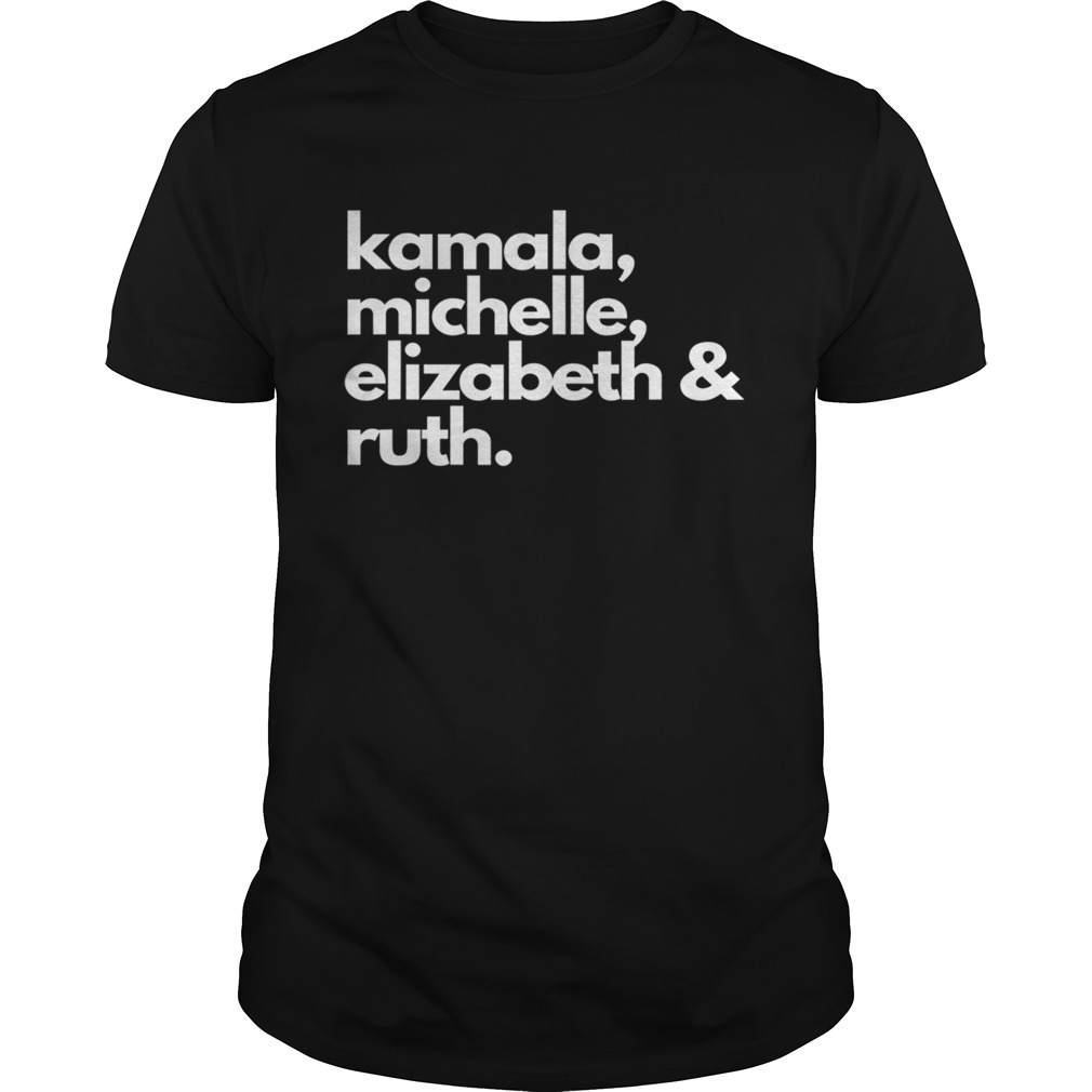 Feminist Political Icon Kamala Michelle RBG Elizabeth shirt