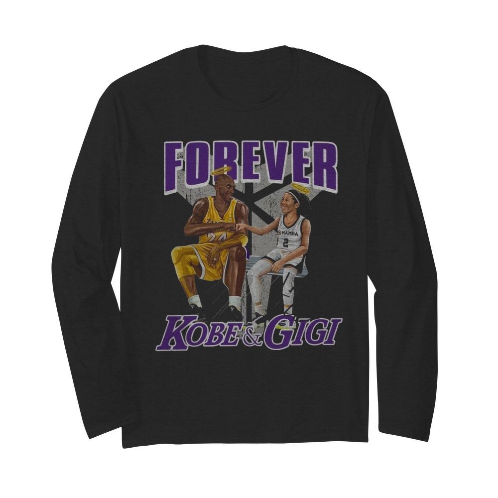 Forever Kobe And Gigi Signature  Long Sleeved T-shirt 