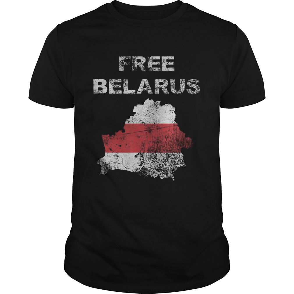 Free Belarus Map Flag Resist Lukashenko Distressed Look shirt