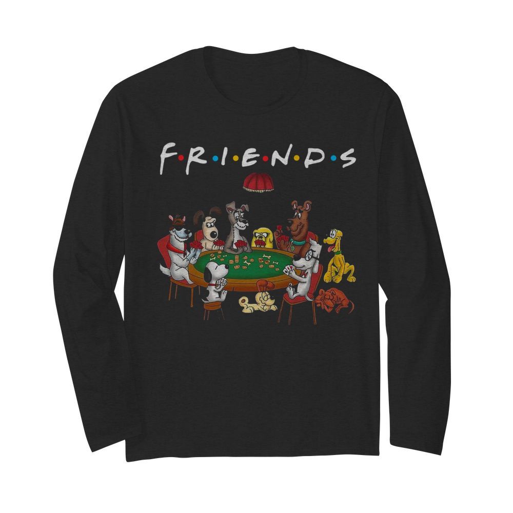 Friends All Dogs Characters  Long Sleeved T-shirt 