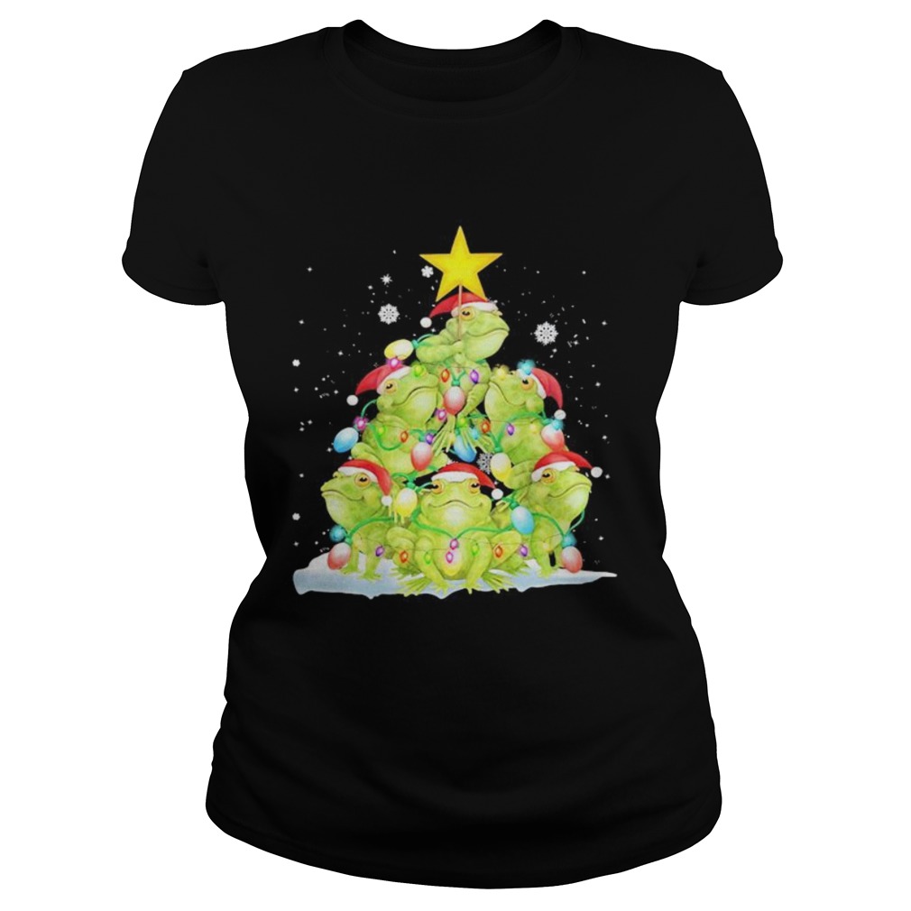 Frog Christmas Pine Tree  Classic Ladies