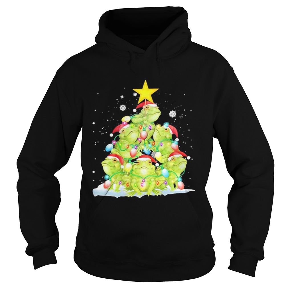 Frog Christmas Pine Tree  Hoodie