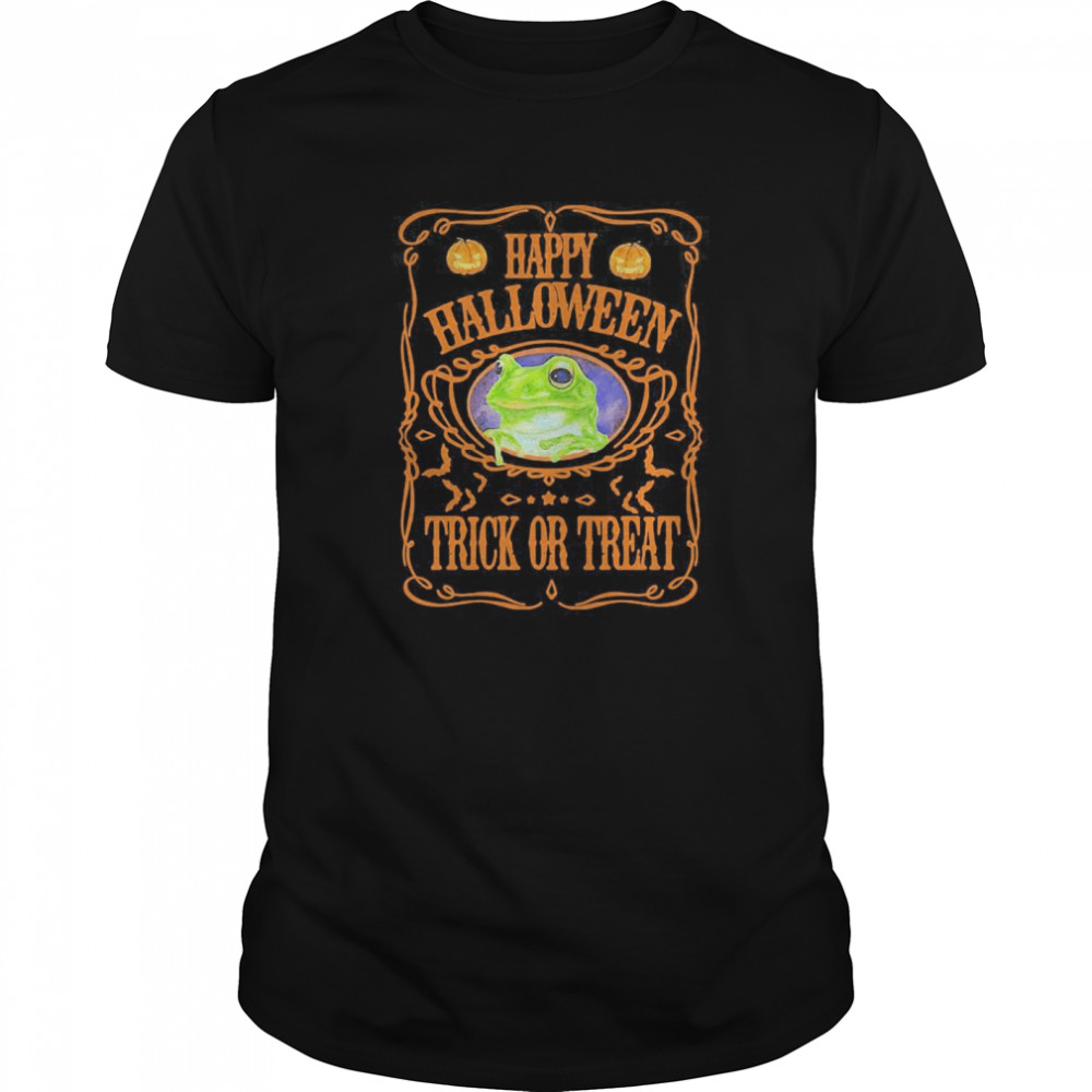 Frog Happy Halloween Trick Or Treat shirt