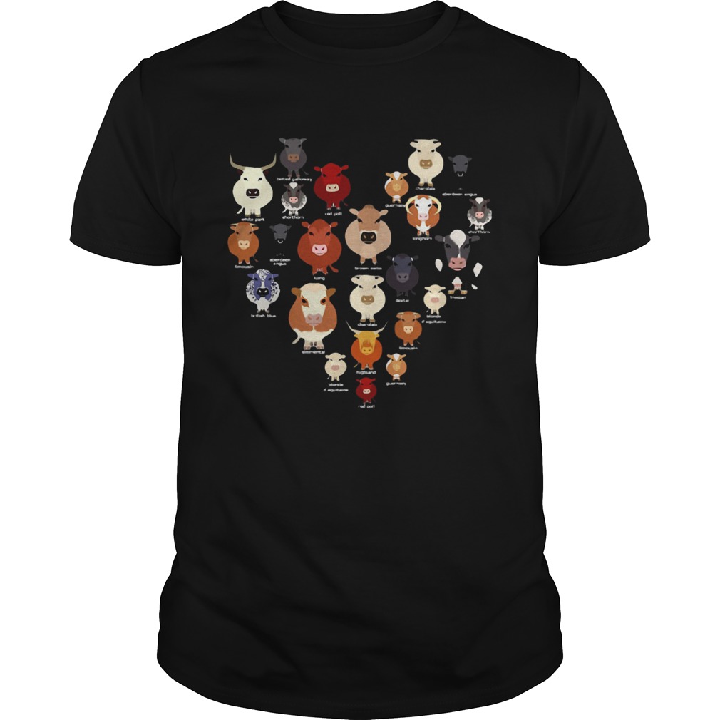 Funny Cow Heart shirt