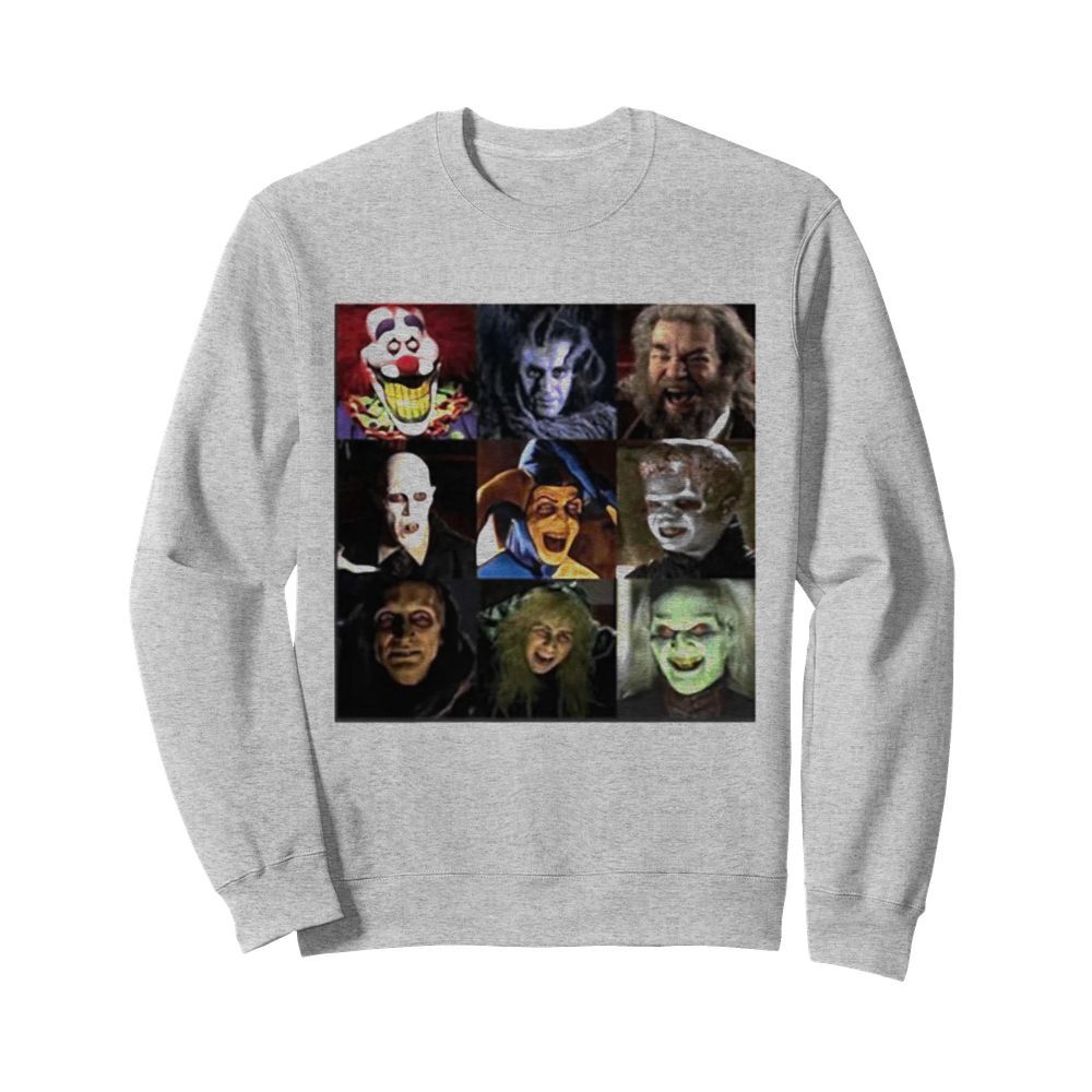 Funny Horror Characters Face Halloween  Unisex Sweatshirt