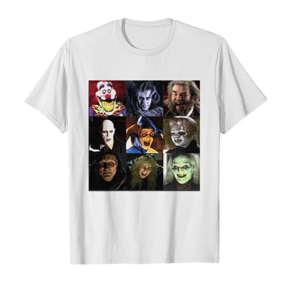 Funny Horror Characters Face Halloween shirt