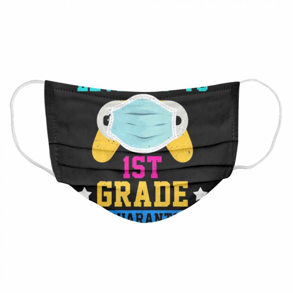 Gamer Mask School Back Level Up To 1st Grade In Quarantine  Cloth Face Mask