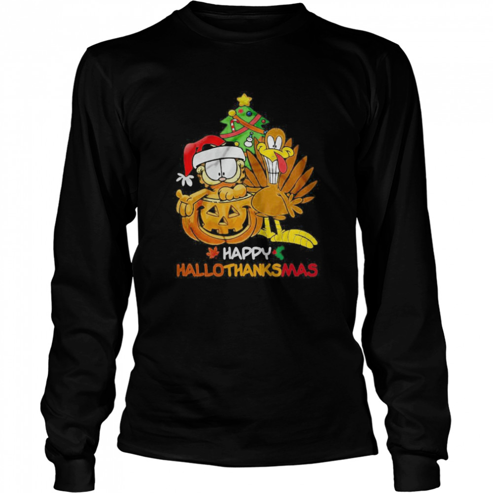 Garfield Happy Hallothanksmas  Long Sleeved T-shirt