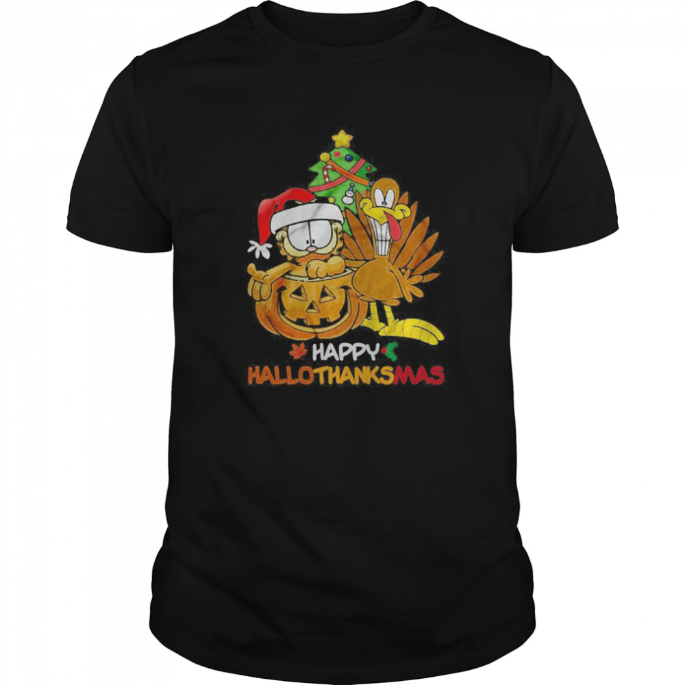 Garfield Happy Hallothanksmas  Classic Men's T-shirt