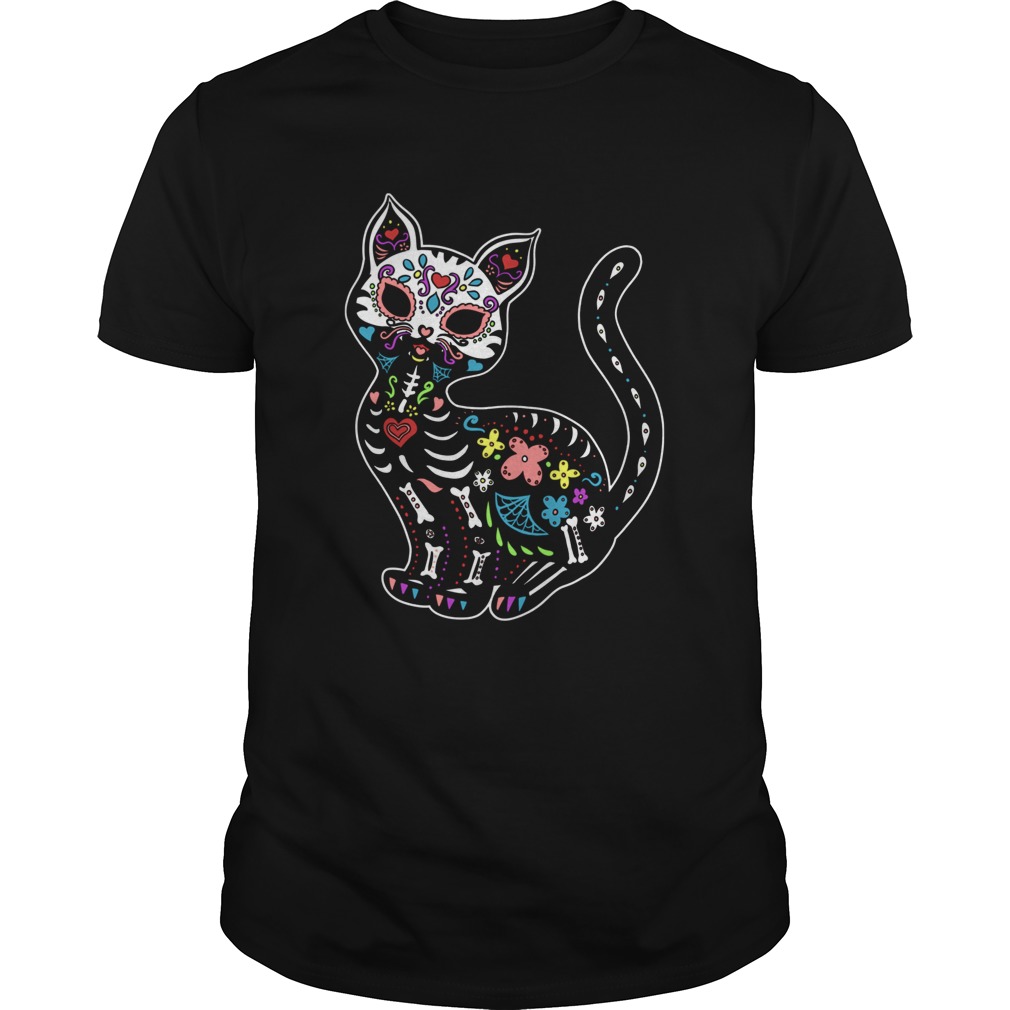 Gatos Sugar Skull Kitty shirt