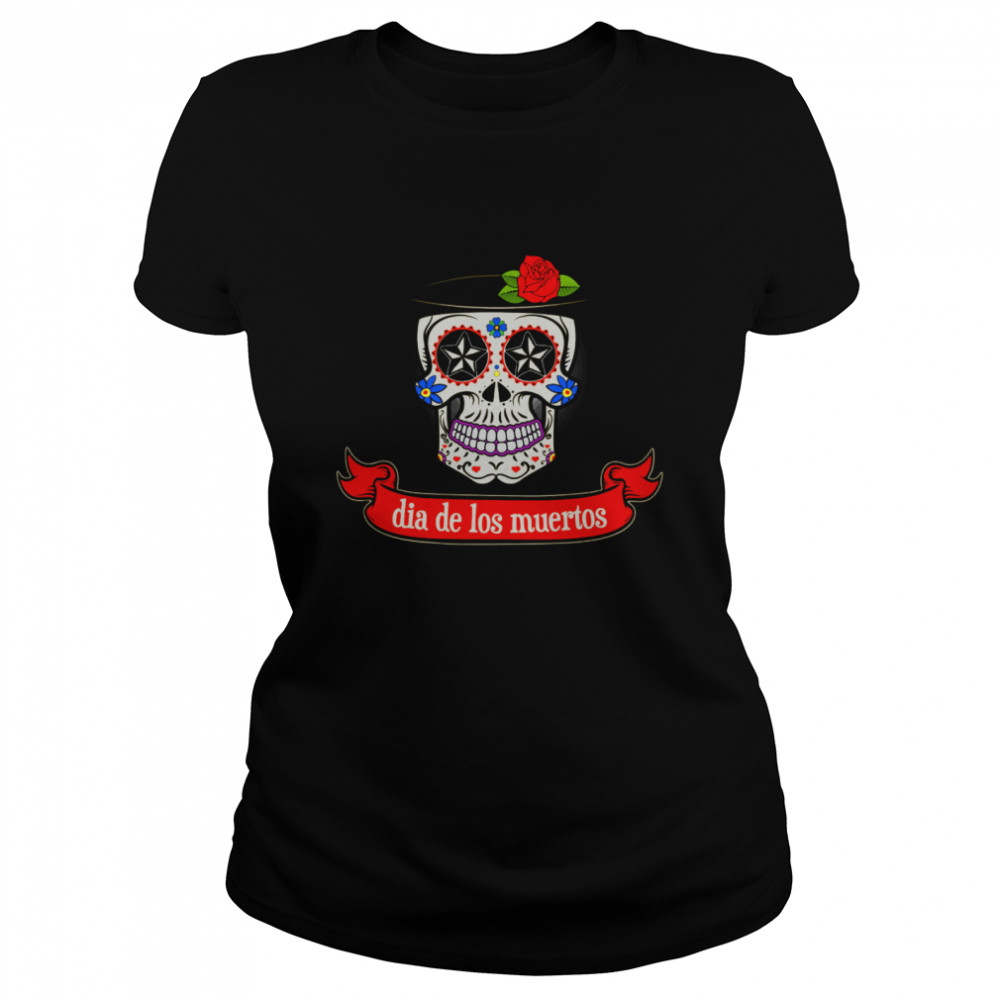 Gentlemen Sugar Skull Dia De Los Muertos Day Dead  Classic Women's T-shirt