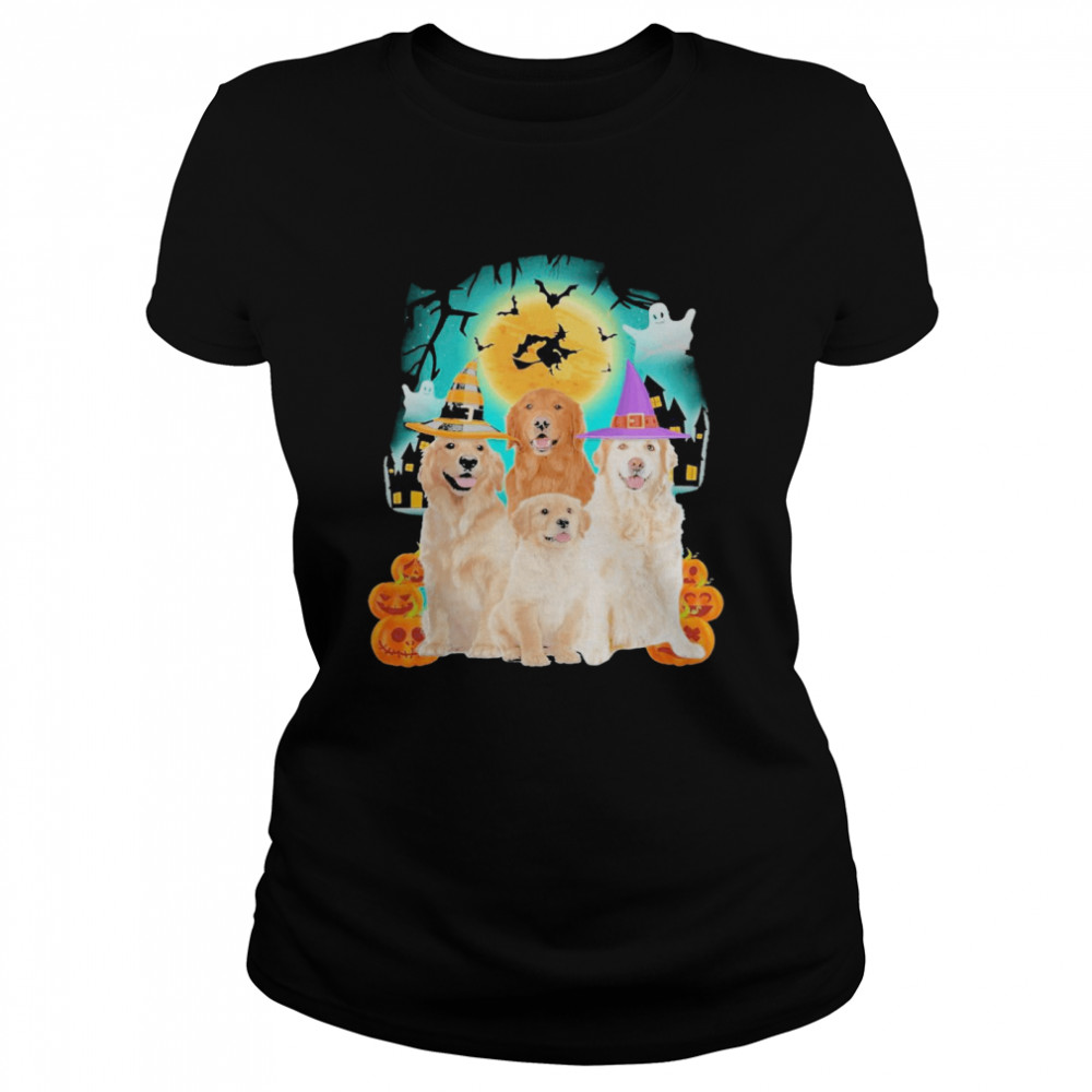 Golden Retriever Halloween  Classic Women's T-shirt