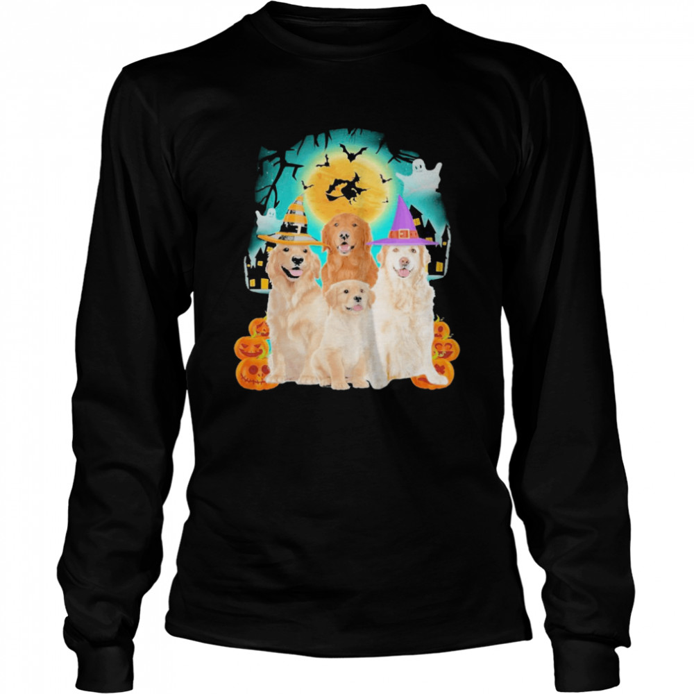 Golden Retriever Halloween  Long Sleeved T-shirt