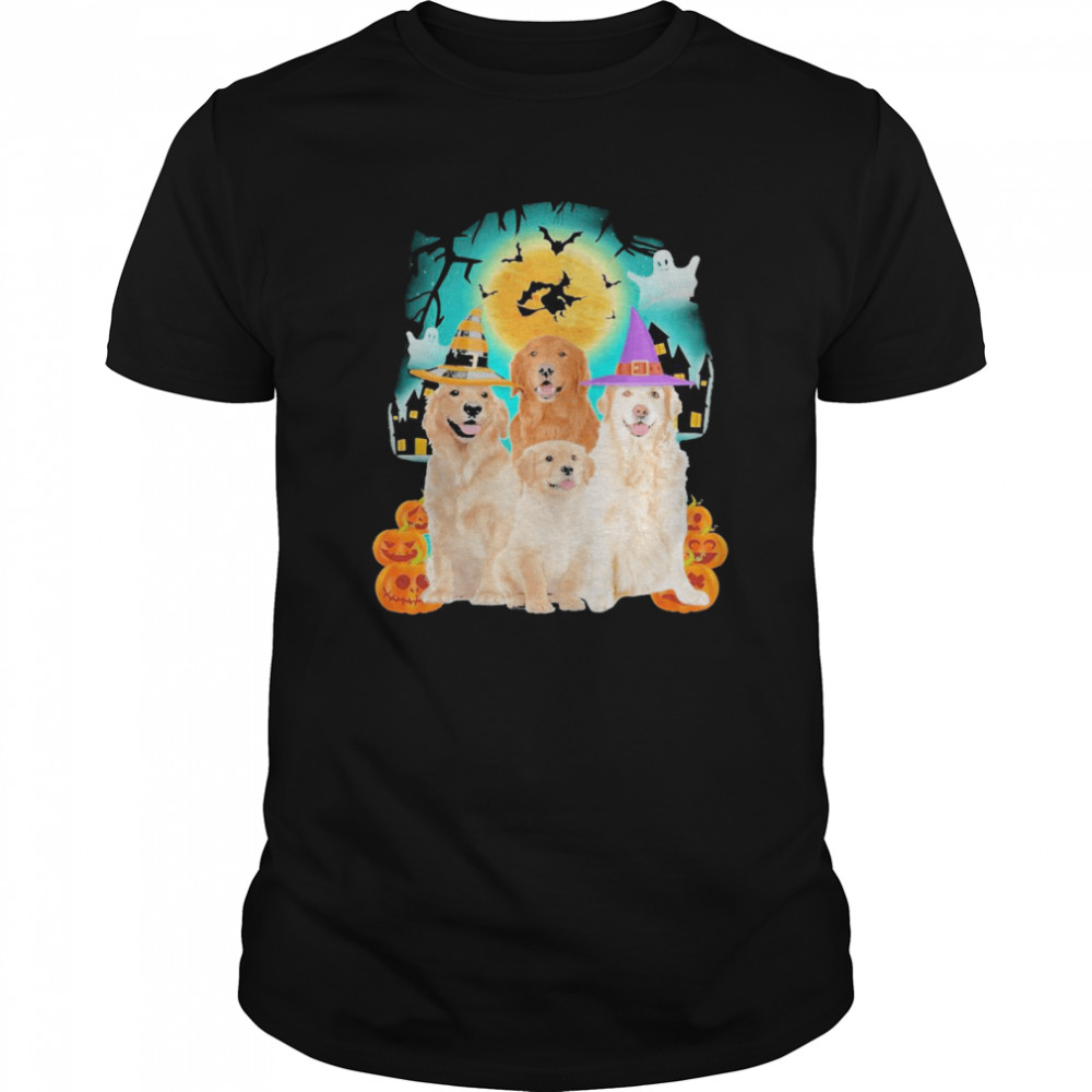 Golden Retriever Halloween  Classic Men's T-shirt