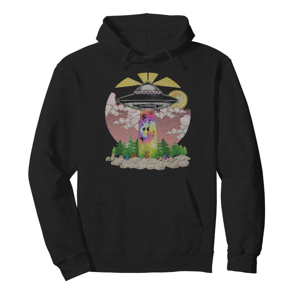 Grateful dead bears weed ufo lights  Unisex Hoodie