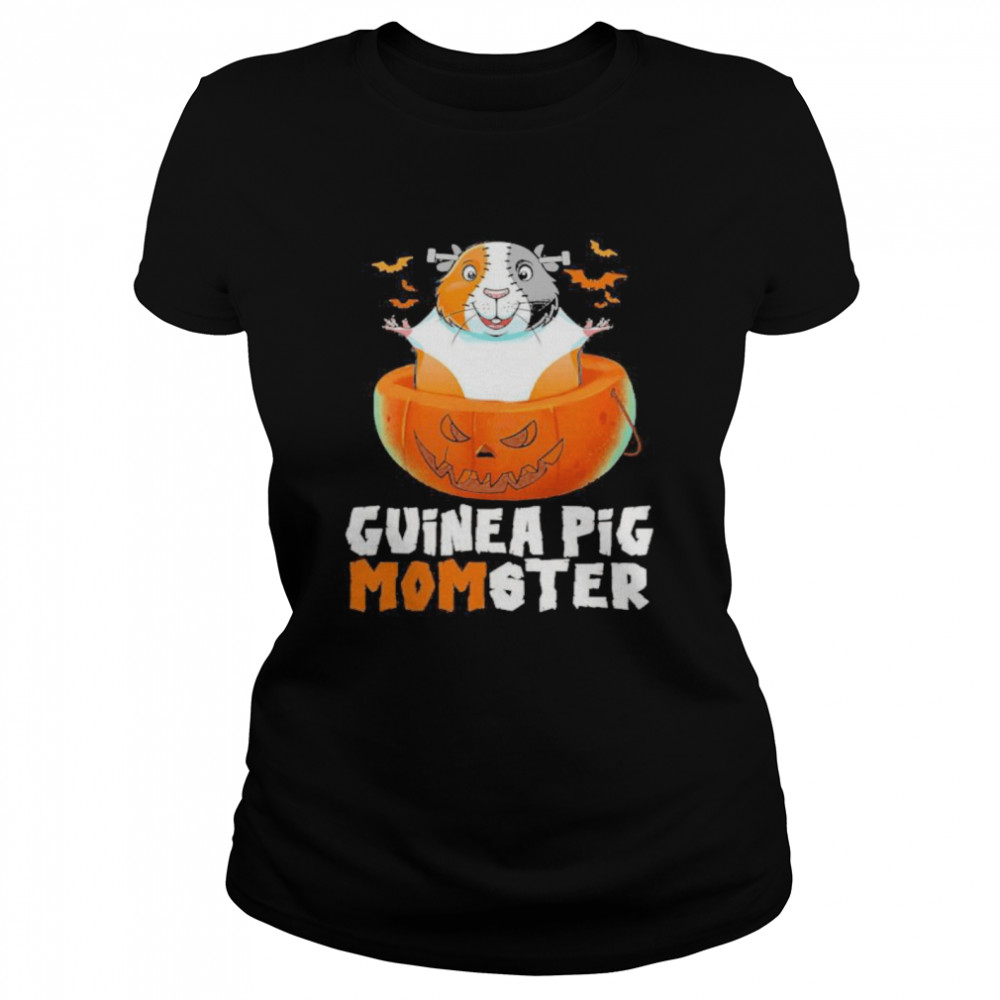 Guinea Pig Momster In Pumpkin Halloween  Classic Women's T-shirt