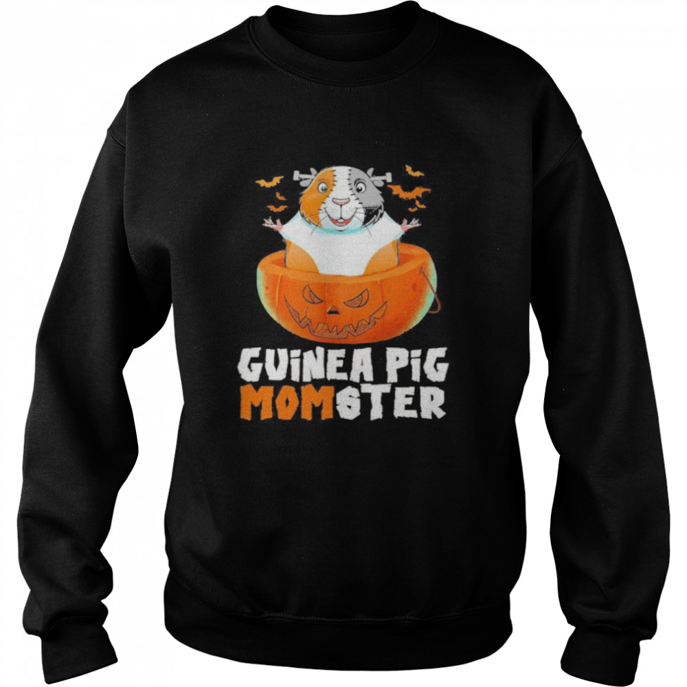 Guinea Pig Momster In Pumpkin Halloween  Unisex Sweatshirt