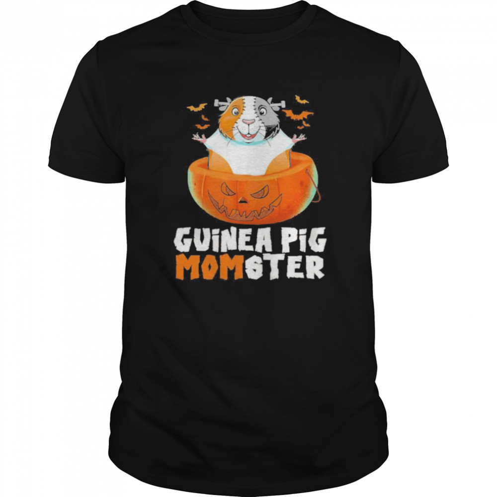 Guinea Pig Momster In Pumpkin Halloween  Classic Men's T-shirt