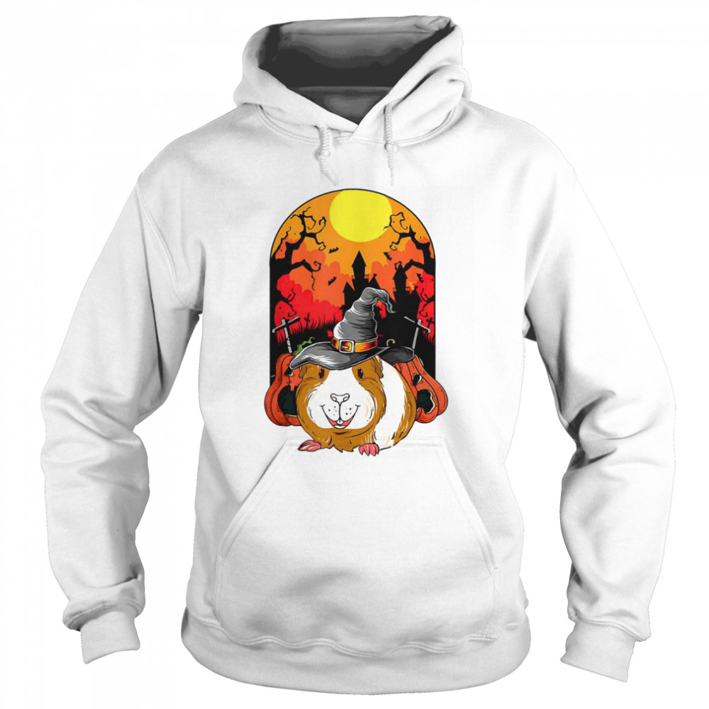 Guinea Pig Witch Pumpkin Halloween  Unisex Hoodie