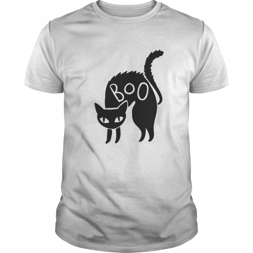 Halloween Black Cat Gift Spooky Boo Cat shirt