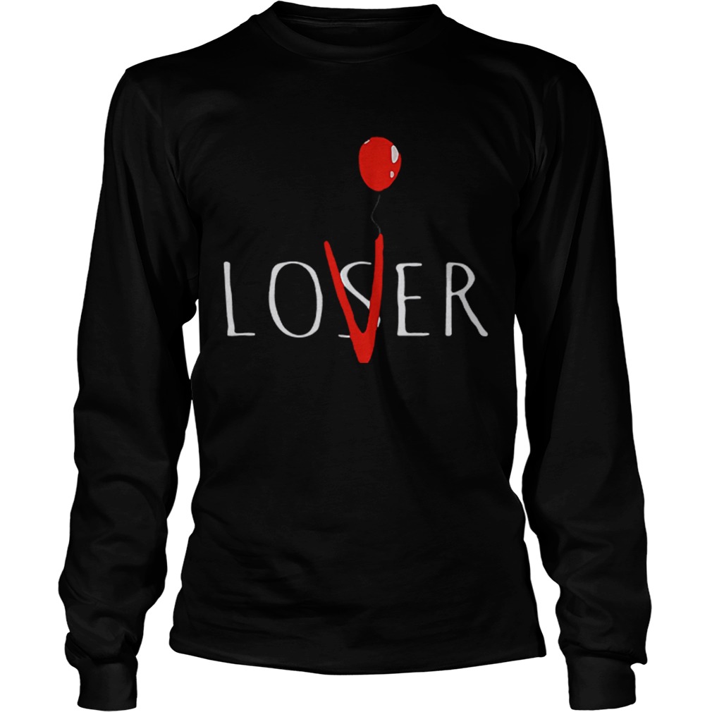 Halloween Pennywise Loser Lover IT  Long Sleeve