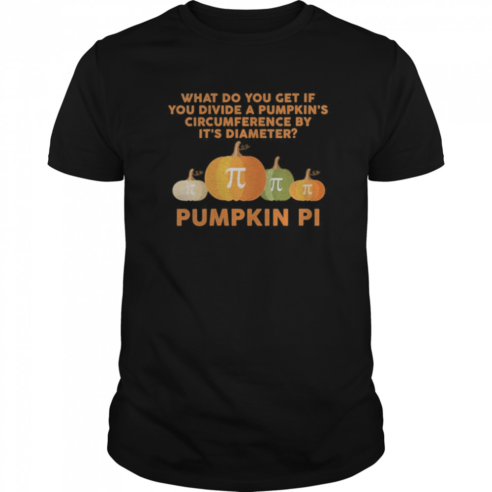 Halloween Pumpkin PI Funny Math Novelty  Classic Men's T-shirt